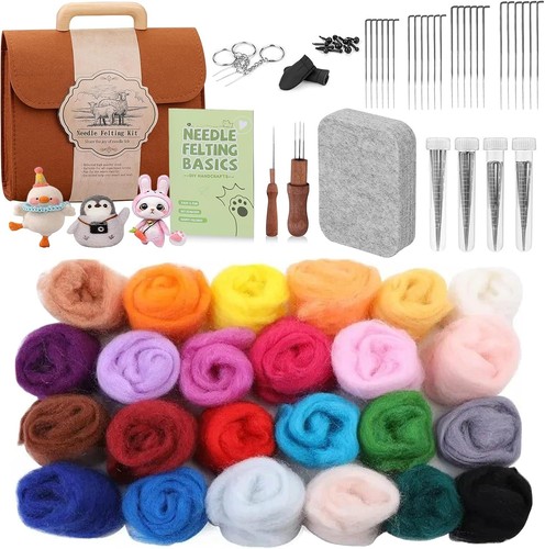Nadelfilz set mit filzwolle - set,,