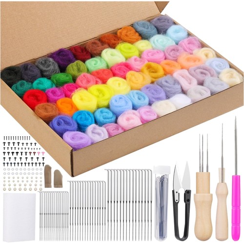 Nadelfilz set filzwolle roving - filzwolle,