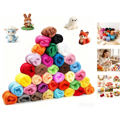 Filzwolle set farben - farben,, 108