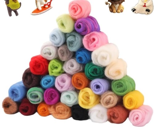 Filzwolle farben set - set, g