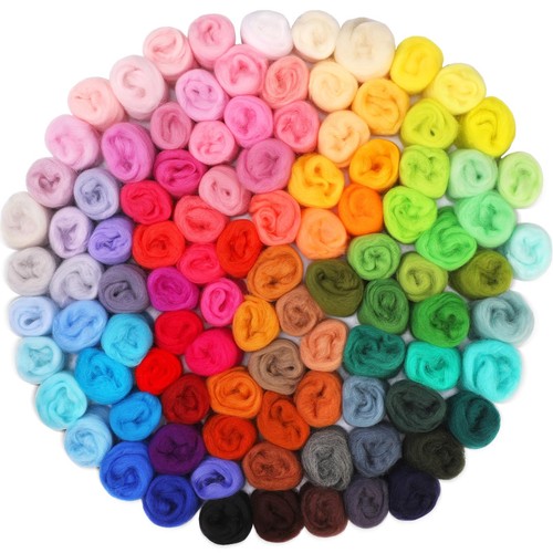 Filzwolle set 100 farben - set,