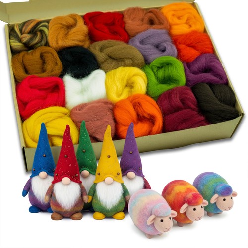 Filzwolle farben merino - filzwolle, 20