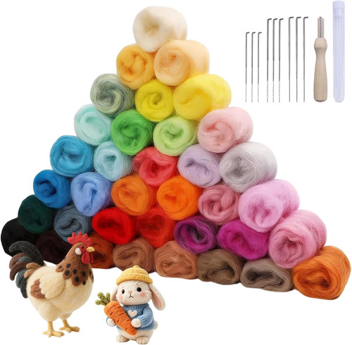 Farben filzwolle set - 36,