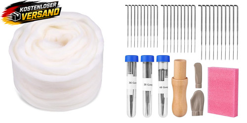 Filzwolle set 100g mit - 100g, 30